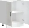 vidaXL Armoire sous évier Kalmar blanc brillant 60x46x81,5 Voir les images du produit 4