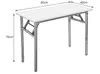Campingtischtisch Weiß 120 x 60cm Klapptisch Aluminium mit Produktbild-Vorschau 9