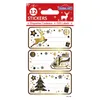 12 Weihnachtliche Klebeetiketten - Golden Chic Produktbild-Vorschau 2