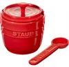 4er Set Staub Keramik Zuckerdose rund Kirschrot 9cm Produktbild-Vorschau 2