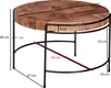 WOHNLING Couchtisch 62x40x62 cm Sofatisch Akazie Massivholz Produktbild-Vorschau 7