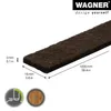 WAGNER Filzrolle - 16 x 1000 x 3 mm, selbstklebend, braun, Produktbild-Vorschau 2