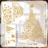 Goldener Weihnachtsbaum Fensterbilder XXL, Fensterbild Produktbild-Vorschau 2