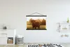 MuchoWow® Textilposter Schottischer Hochländer - Gras - Produktbild-Vorschau 2