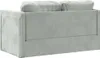 vidaXL Bodensofa mit Schlaffunktion Hellgrau 122x204x55 cm Produktbild-Vorschau 4
