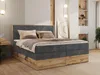 MKS MEBLE Boxspringbett WOOD CLASSIC KING, Doppelbett mit Produktbild-Vorschau 1