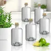 5 Glasflaschen 1000 ml leer zum selbst Befüllen mit Korken Produktbild-Vorschau 2