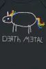 Death Metal Unicorn Body Uni Kids - Death Metal schwarz Produktbild-Vorschau 2