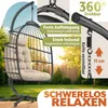 ELONEO Hängesessel mit Gestell, gemütlicher Schaukelstuhl Produktbild-Vorschau 6