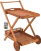 CASARIA® Carrello da Cucina Portavivande in Legno di Acacia Anteprima dell’immagine prodotto 1
