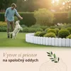 Floranica drevený okraj záhona 20 x 200 cm biely obruba Náhľad obrázku produktu 6