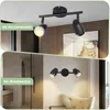 ZMH LED Deckenleuchte Drehbar Modern Schwarze 2 Flammig 8W Produktbild-Vorschau 6