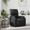 masážne kreslo vidaXL Black Imitation Leather Náhľad obrázku produktu 2