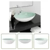 The Living Store Waschbecken Glas 50x37x14 cm Weiß Produktbild-Vorschau 8