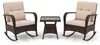 KOMFOTTEU 3-teiliges Gartenmöbel Set, 2 Rattan Produktbild-Vorschau 1