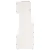 vidaXL Wand-Schuhregale 2 Stk. Weiß 110x9x23 cm Massivholz Produktbild-Vorschau 7