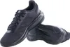 A pair of black Adidas running shoes are shown against a white background. One shoe is upright, and the other is placed on its sole. Podgląd zdjęcia produktu