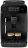 A black Philips espresso machine with two cups of coffee in front of it. Voir les images du produit