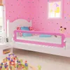 vidaXL Beschermrail voor kinderbedje, roze, 180x42 cm, Productafbeelding-voorbeeld 2