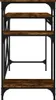 vidaXL Psací stůl s policí kouřový dub 105x50x90 cm výrobek Náhled obrázku produktu 6