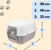 Katzenklo mit Deckel Aktivkohlefilter Katzentoilette Katzen Produktbild-Vorschau 7