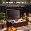 Boîte à thé en bois 8 compartiments pour les sachets de thé Voir les images du produit 5