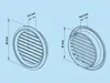 Lüftungsgitter rund mit Flansch : Ø 47 weiß System: Ø 47 Produktbild-Vorschau 2
