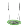A green and black nest swing hanging from two ropes against a white background. Náhľad obrázku produktu