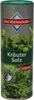 A cylindrical container of Kräuter Salz (herb salt) with images of herbs on it. Produktbild-Vorschau