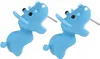 Dámské náušnice 3D modely ANIMALS LOVE Blue HIPOPOTAM Hippo Náhled obrázku produktu 2