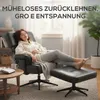 HOMCOM Relaxačné kreslo s podnožkou, nastaviteľnou opierkou Náhľad obrázku produktu 4