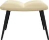 vidaXL Relaxsessel mit Hocker Cremeweiß Samt Produktbild-Vorschau 16