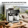 Machine à café Zimilo avec moulin, 1350 W, double chaudière Voir les images du produit 5