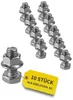 M10 10x Sechskantschrauben Edelstahl A2-70 mit Produktbild-Vorschau 1