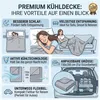 Kühlende Sommerdecke weiss 150x200 cm Tagesdecke Leichte Produktbild-Vorschau 3