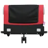 vidaXL Fahrradanhänger Schwarz und Rot 45 kg Eisen Produktbild-Vorschau 6