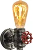 Steampunk-stijl wandlamp "Robinet" met pijpdetail, E27 Productafbeelding-voorbeeld 1