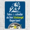 Motorrad-Fahrer Schild in blau zum Thema Motorrad und Produktbild-Vorschau 2