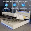 okwish Čalouněná postel 180×200 cm s LED osvětlením a USB Náhled obrázku produktu 4