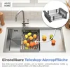 ANW HOME Unterbauspüle 78×44 cm Edelstahl 304 Nano, Produktbild-Vorschau 3