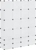 vidaXL Modularer Schrank mit 18 Fächern Weiß 37x146x180,5 Produktbild-Vorschau 6