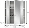 Spiegelschaaf Linus, afmetingen 60 x 70 cm x 18 cm, wit, Productafbeelding-voorbeeld 13