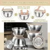 Rührschüssel 9er Set, Salatschüssel Set mit Luftdichtem Produktbild-Vorschau 5