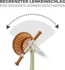 Close-up of a bicycle handlebar with a basket, illustrating limited steering angle. Anteprima dell’immagine prodotto