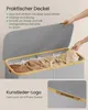 SONGMICS Wäschekorb mit Deckel, Wäschesammler mit 4 Produktbild-Vorschau 4