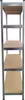 SET 4 x Schwerlastregal 90 x 40 x 180 cm, MDF Boden Produktbild-Vorschau 4