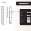 DOMINO Türgriff 78 Drückergarnitur WC - Badezimmer Set | Produktbild-Vorschau 4