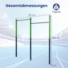 COSTWAY Turnreck Outdoor, dvojitá hrazda, odolná Náhled obrázku produktu 3