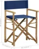 vidaXL Klappbare Regiestühle 2 Stk. Blau Bambus und Stoff Produktbild-Vorschau 7