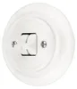 Podomítkový porcelánový retro páčkový dvojspínač I PR1, Náhled obrázku produktu 1